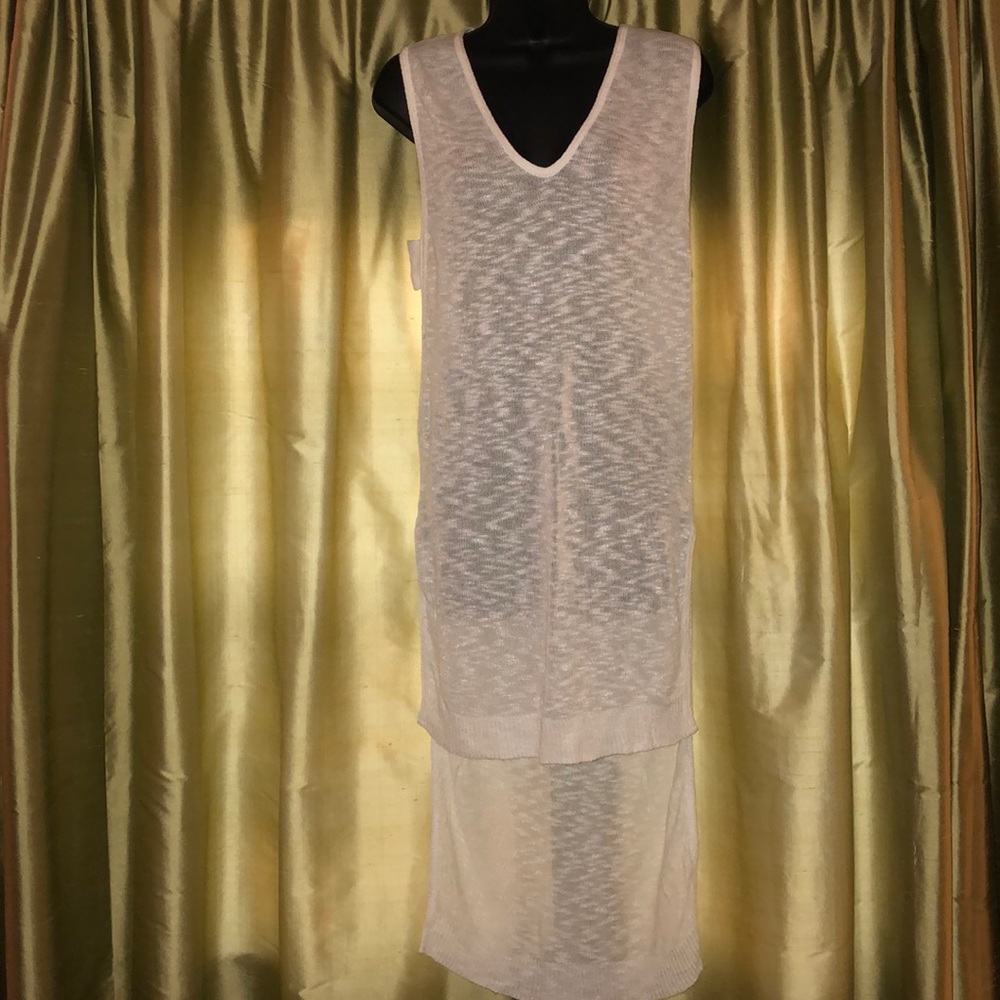 White swim coverup